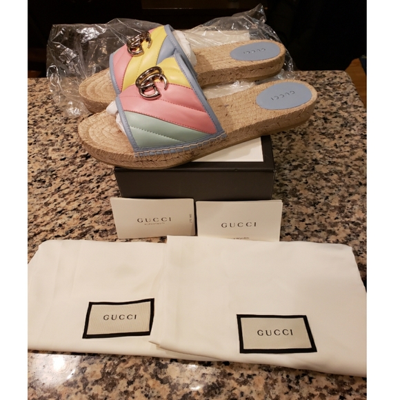 Gucci Shoes - New Auth Gucci Marmont Sz 40 Slides!